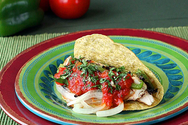 Мягкие тако с курицей