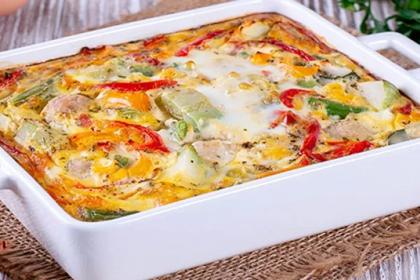 Полента с перцем и сыром