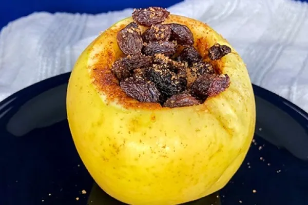 Праздничные печёные яблоки в микроволновке